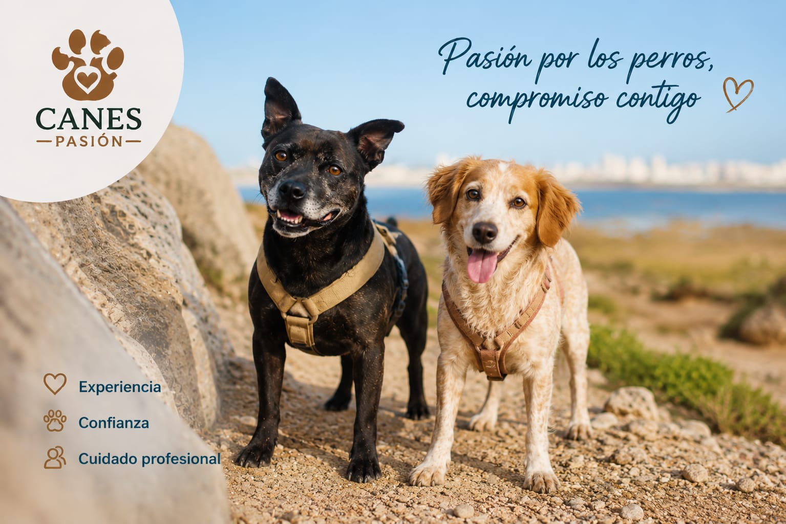 Tayro y Ginebra ,perro de canespasion