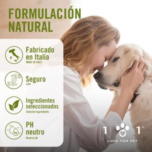 Champú natural repelente de garrapatas para perros y gatos con extractos de clavo y geranio
