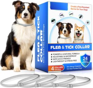 Collar antiparasitario perros contra pulgas y garrapatas protección larga duración