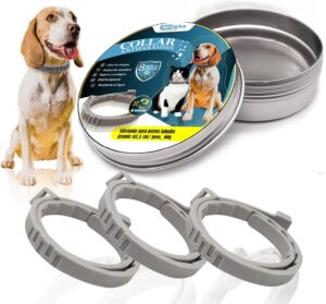 Collar antiparasitario para perros contra pulgas, garrapatas y mosquitos protección duradera NOVARKA