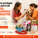 Ilustración de Ginebra durante una revisión veterinaria para el cuidado de su salud y la prevención de enfermedades en perros.