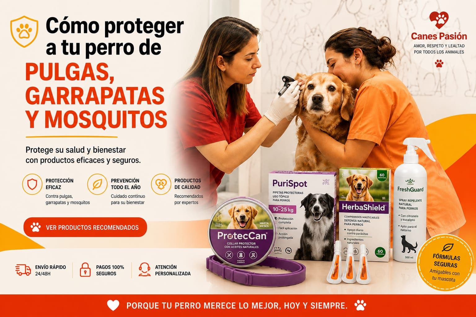 recreación de Ginebra en el veterinario tras tumor mamario en perros