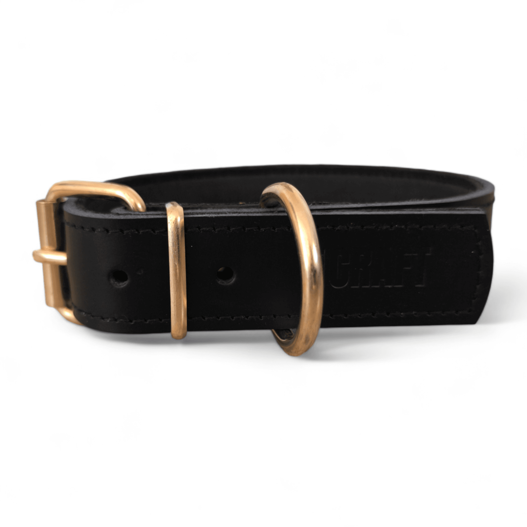 Collar de Cuero Vacuno Acolchado Artesanal – CanesPasion - Imagen 2